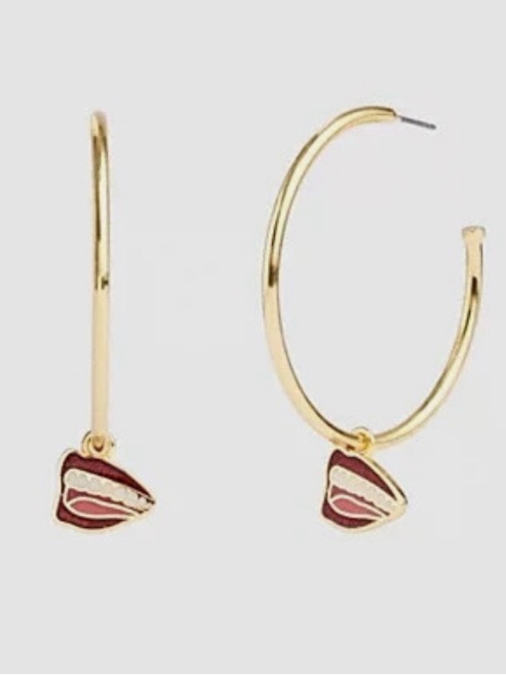 BRAND NEW COACH X TOM WESSELMANN LIPS HOOP EARRINGS